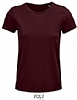 Camiseta Organica Mujer Crusader Sols - Color  Burdeos